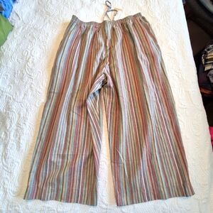Alfred Dunner women's size 24W vertical striped capri pants NEW